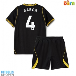 Billiga Chelsea Valentin Barco #4 Bortatröja Barn 2026-27 Kortärmad (+ Korta byxor)